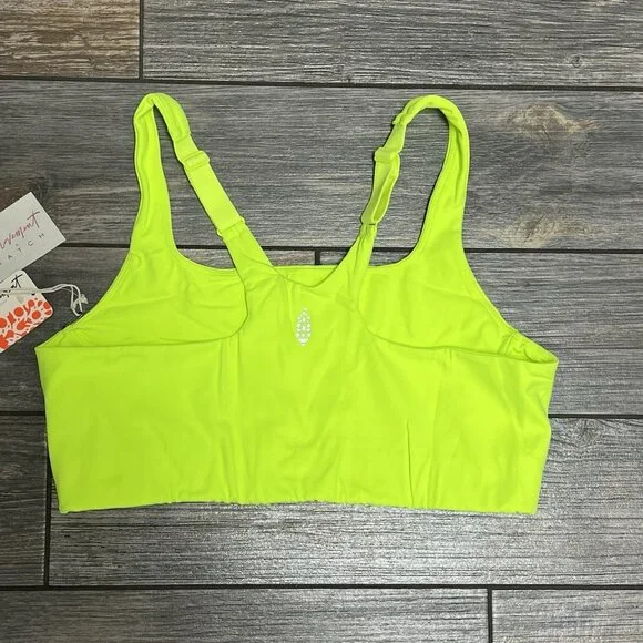 NWT $68 Free People X Hatch Maternity Square Neck Bra Size Medium Neon Yellow - Picture 4 of 15